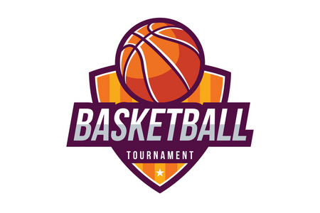 篮球图案的徽章照片