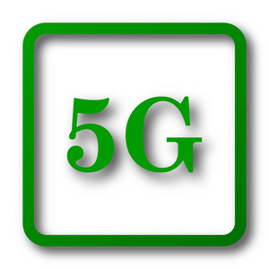 5g 图标。白色背景上的互联网按钮