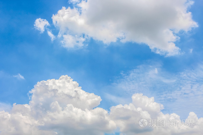 清除与云的蓝天为背景壁纸 粉彩天空壁纸照片 正版商用图片0srduw 摄图新视界