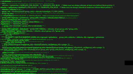 错误摘要绿色屏幕编码黑客概念动画与故障.编程代码键入错误.