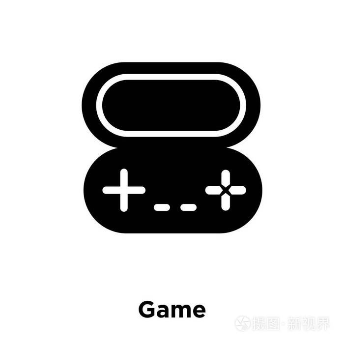 游戏图标矢量隔离在白色背景上, 标志概念上的游戏符号在透明背景下