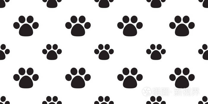 狗爪无缝模式矢量足迹猫爪卡通背景壁纸隔离插画 正版商用图片0srghe 摄图新视界 狗爪无缝模式矢量足迹猫爪卡通背景壁纸隔离插画 正版商用图片0srghe 摄图新视界