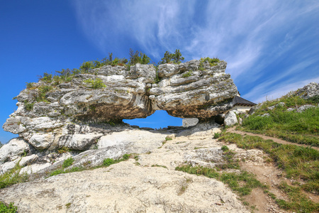 波兰侏罗纪高地的风景。景观