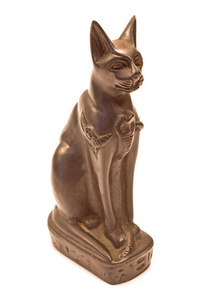 埃及黑猫雕像被隔离在惠特