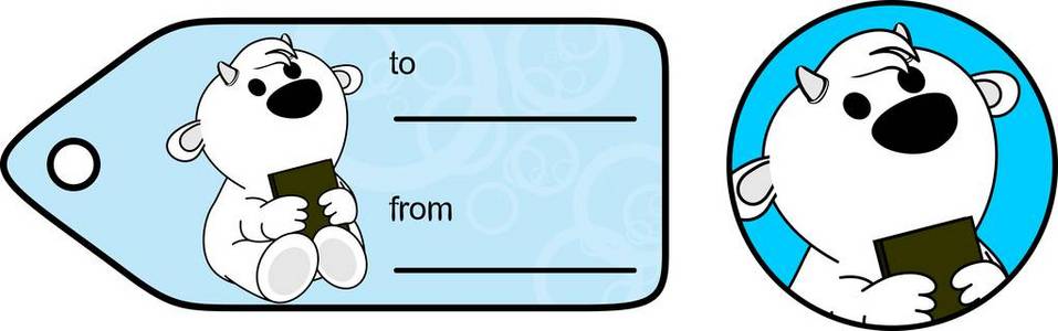 可爱的小山羊藏品书贴纸礼品卡在矢量格式很容易编辑