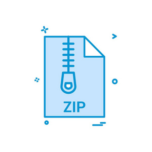 zip 文件文件扩展名文件格式图标矢量设计