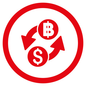 港元泰铢汇率圆形矢量图标照片