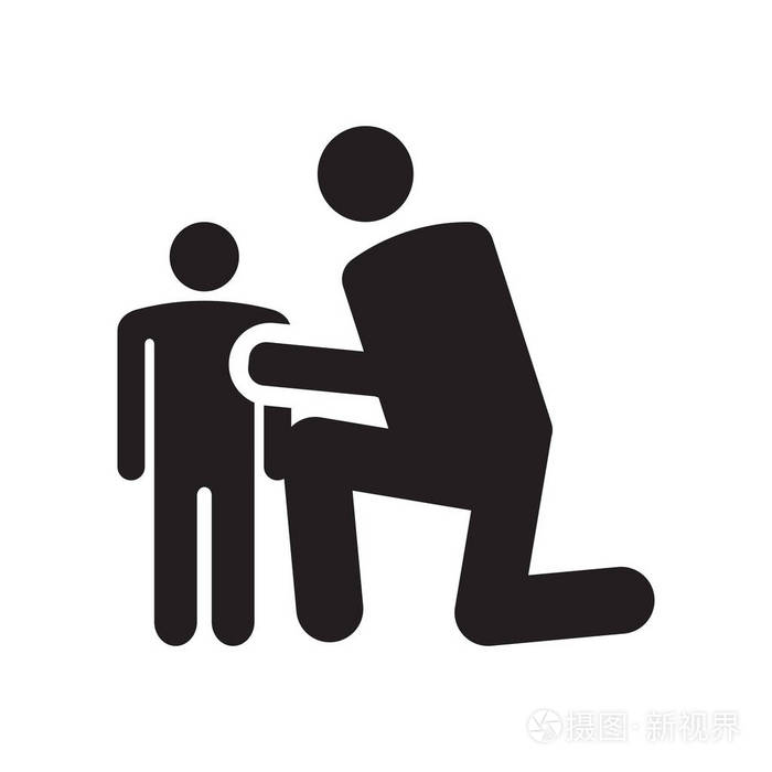 拥抱图标矢量符号和符号隔离在白色背景上, 拥抱徽标概念图标