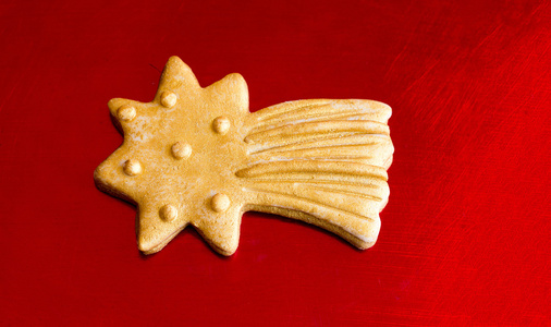 金色圣诞星 cookie
