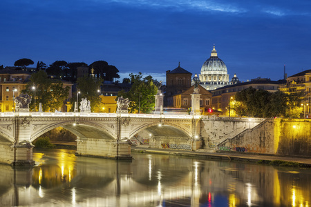 罗马之夜的著名景观