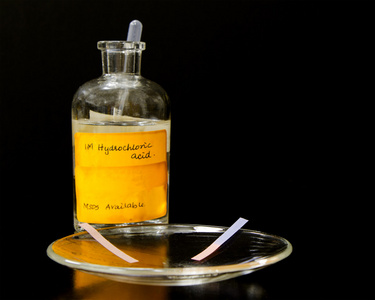 测试仪 ph 计测量酸性碱性平衡,ph 值规模彩色矢量箭头acidictein