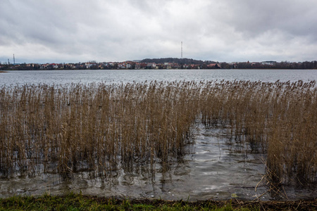 Czos 湖在 Mragowo, Masuria, 波兰