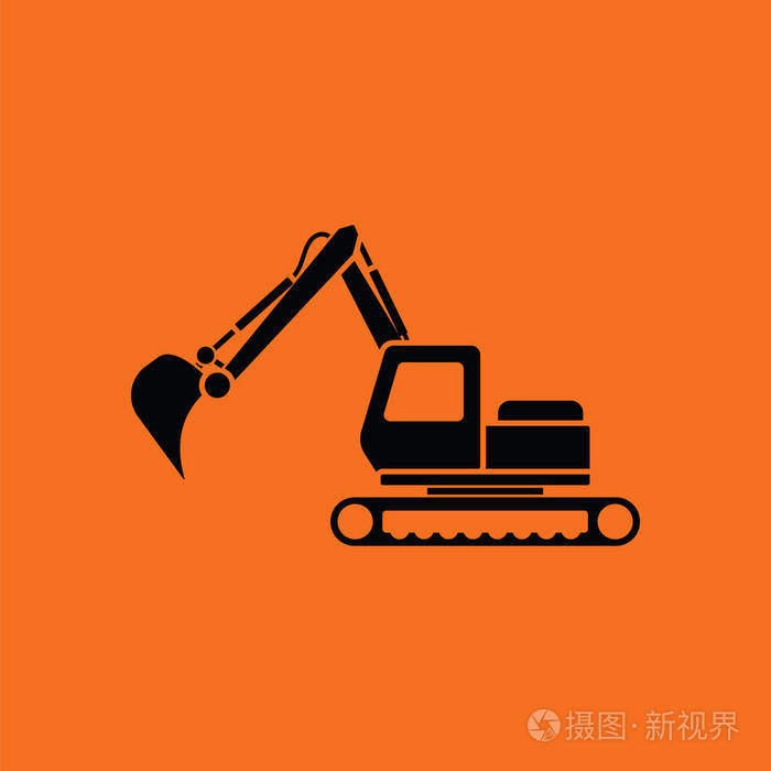 与黑色的橙色背景.矢量图