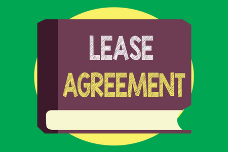 手写文字书写租赁协议。概念意思合同条款对一方同意出租财产