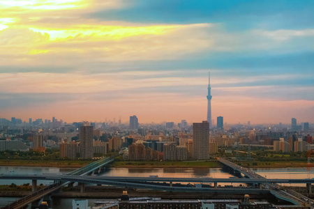 日本首都东京城市景观景观