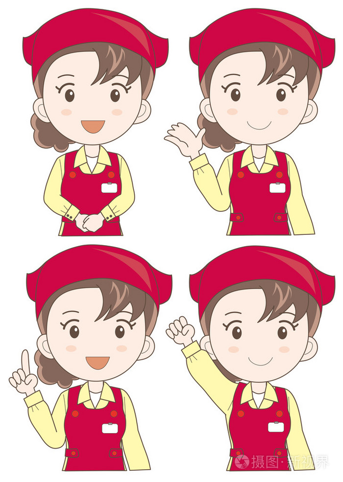 超市助理女人表达集