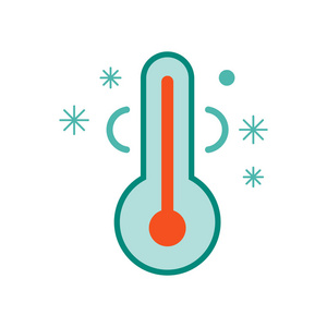 白色背景下的低温图标矢量, 低 te照片