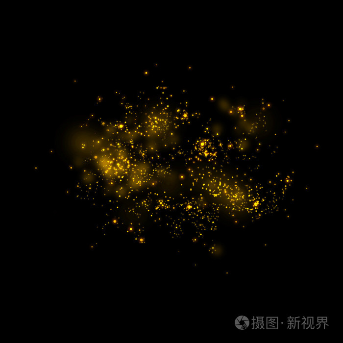 在背景上金闪闪发光星魔尘照片 正版商用图片0st2vn 摄图新视界