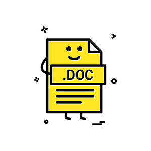 计算机文档文件格式类型图标矢量设计