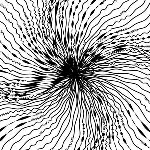 抽象扭曲的黑白线条背景照片