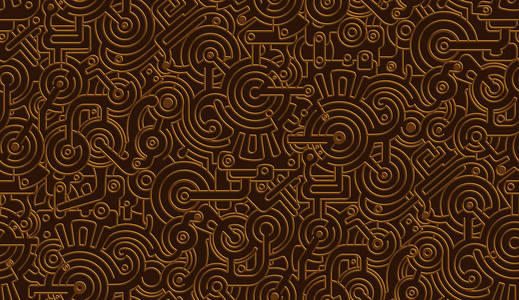 无缝矢量机械图案纹理.孤立.蒸汽朋克.金属.青铜, 铜照片