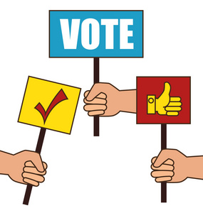 卡通选举投票设计照片