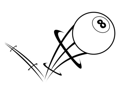 带效果图标的台球球图片