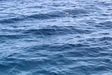 蓝色水纹理波的闭合