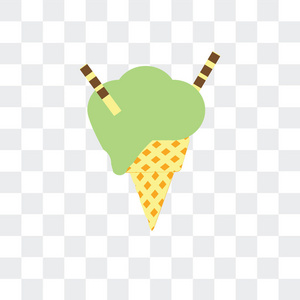 冰淇淋矢量图标隔离在透明的背景下, 冰 cr照片