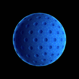 数字数据和网络球体上的黑洞在黑色背景下的技术概念。抽象行星地球。3d 插图