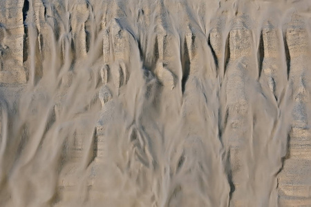 砂腐蚀沙丘山脉砂砾的质地