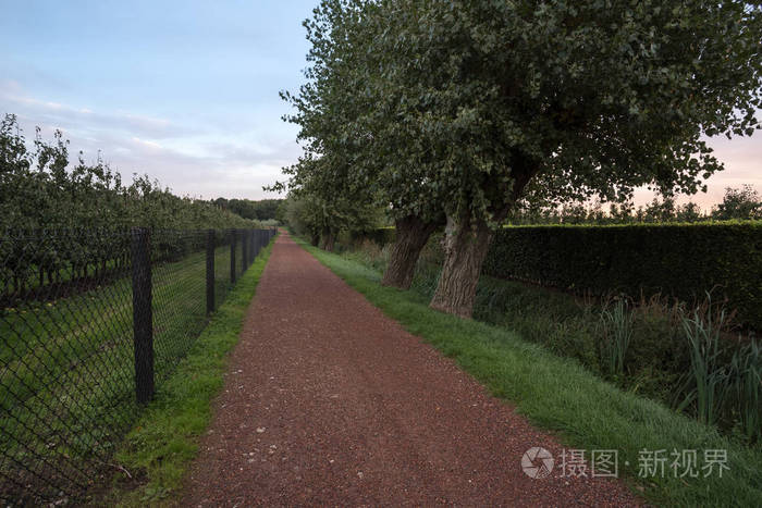 旁边的果树领域有一个狩猎的踪迹照片 正版商用图片0sttvs 摄图新视界