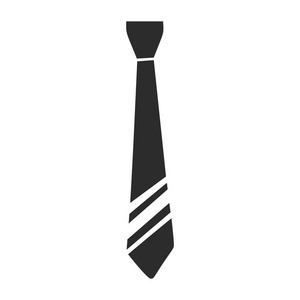 领带服装图标, 简约风格