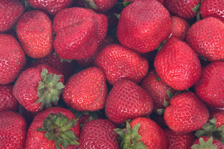 街道市场草莓背景