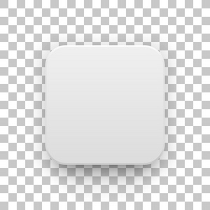 白色空白的应用程序图标按钮模板照片