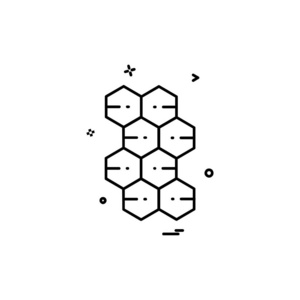 单元格图标设计向量例证