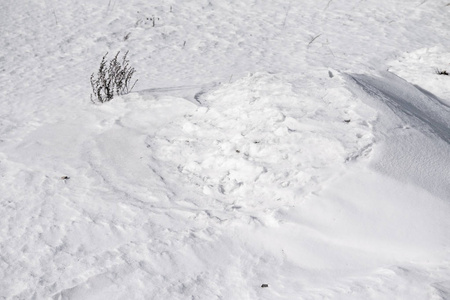 美丽的冬天雪景观