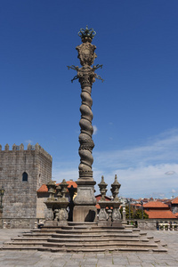 manuelino Picota en Terreiro 大 S，波尔图葡萄牙