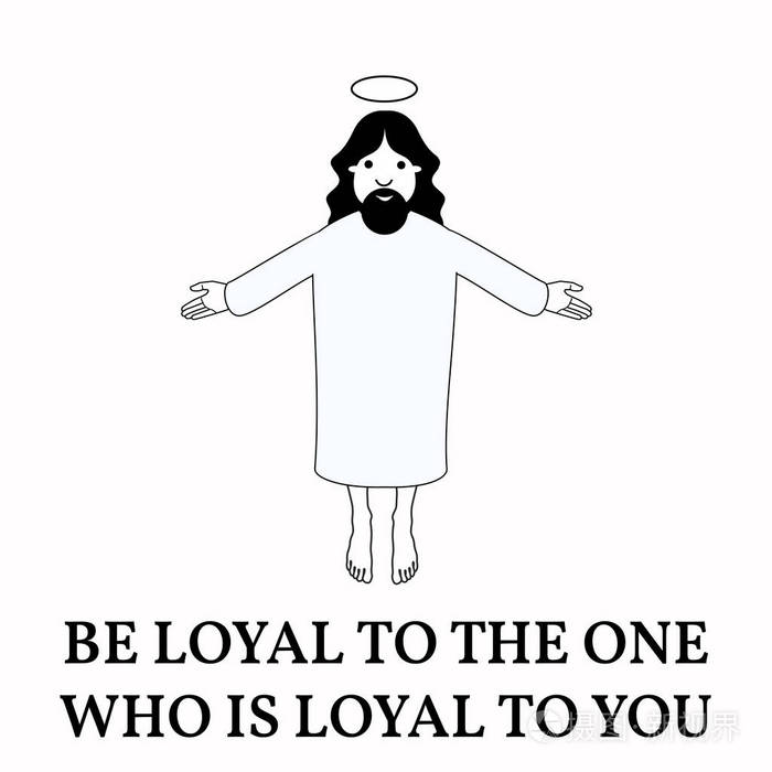 耶稣基督圣洁的人.上帝的儿子在白色背景