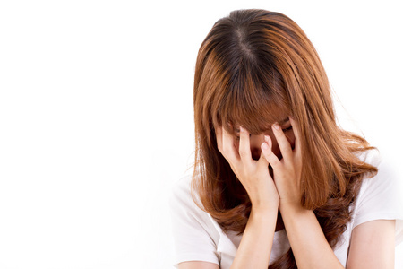 不开心的女人图片