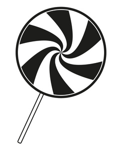 口香糖剪影黑白棒糖剪影照片