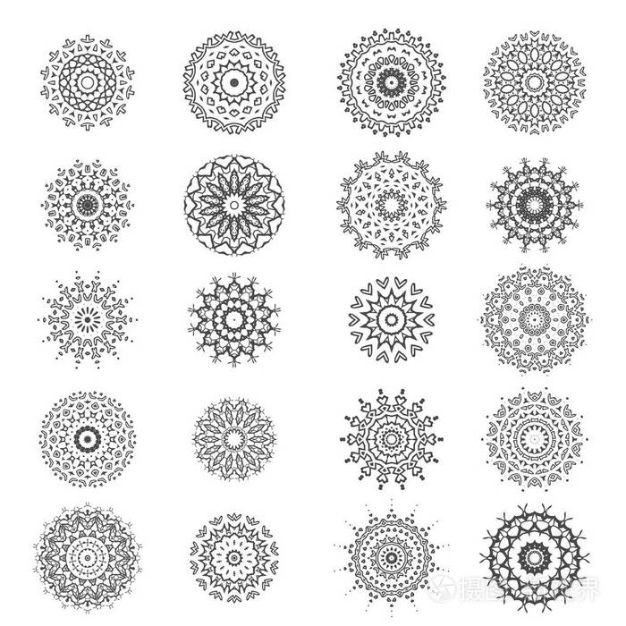 圆形纹理.东方饰品