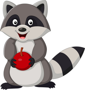 浣熊挥舞着图片