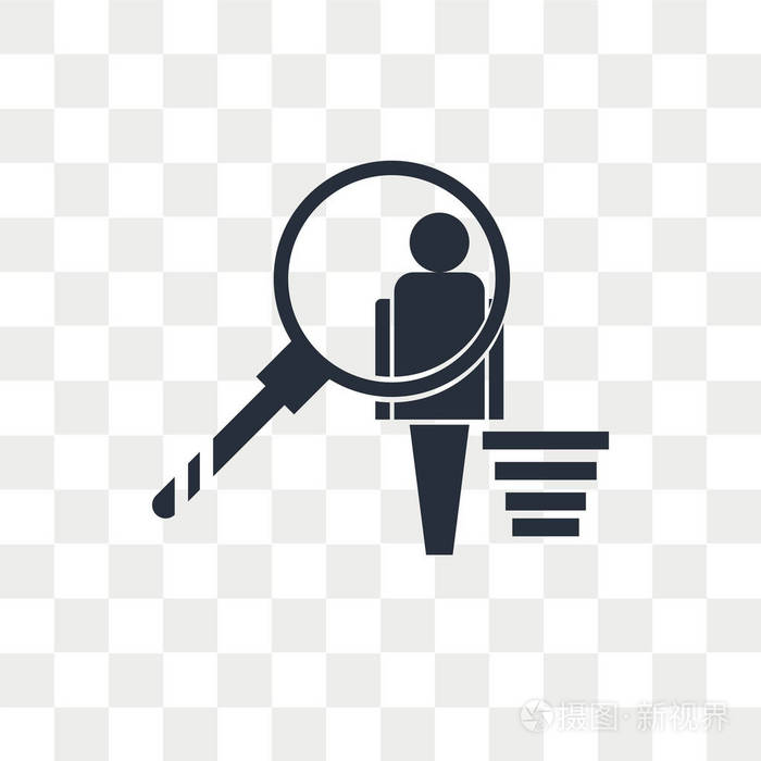 用户行为矢量图标隔离在透明的背景下, 美国
