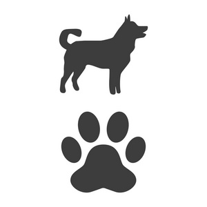 爪子打印直线型图片