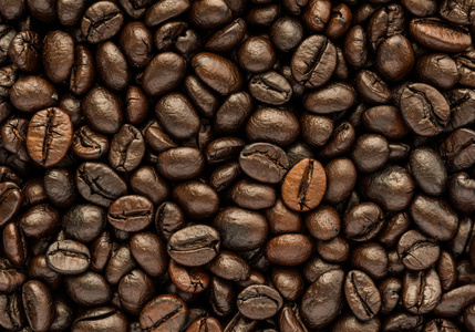 褐色咖啡豆的背景