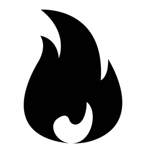 火灾火焰的图标设计
