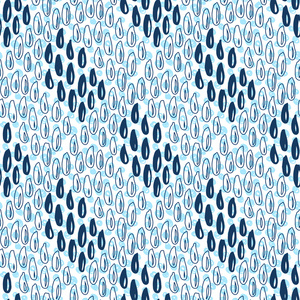 蓝色雨滴