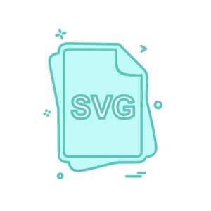 Svg 文件类型图标设计向量