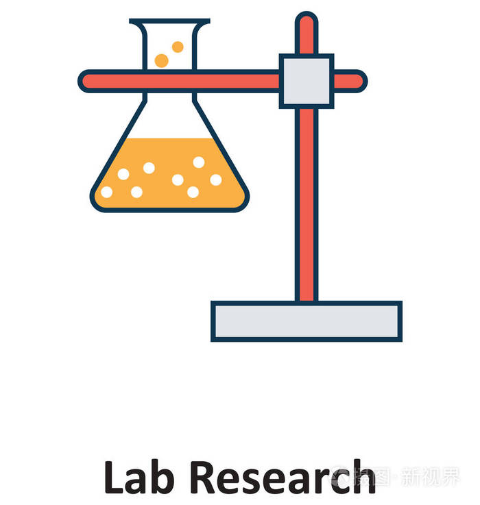 实验室实验隔离和矢量图标技术